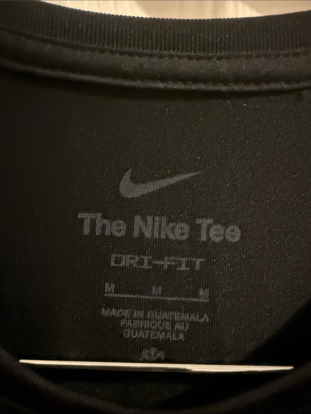 Nike Black Athletic Tank with White Swoosh - Picture 2 of 3